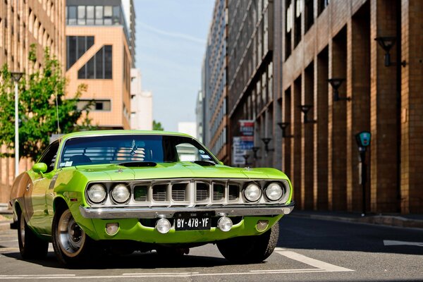 Green rare classic Plymouth