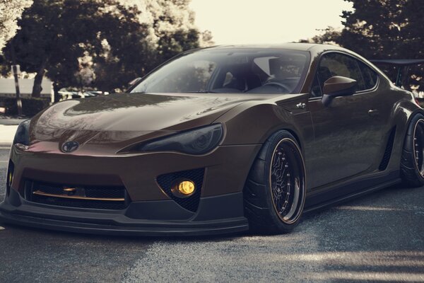 Toyota J. t. 86 in Photoshop getunte