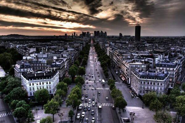 Paris Schwarz-Weiß-Foto