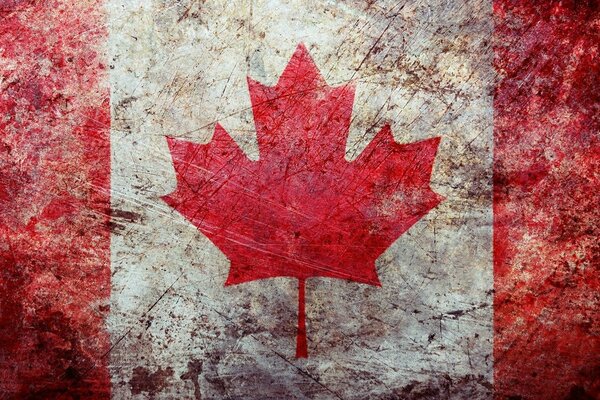 Ahornblatt Kanadas Symbol ist alt