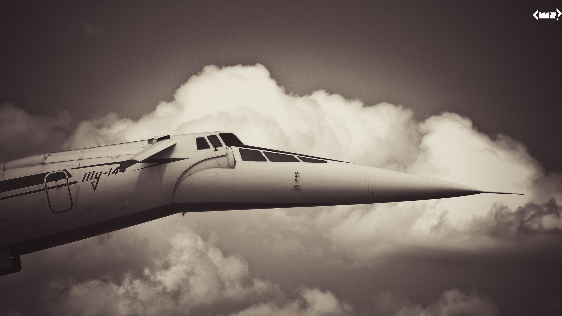 avión retro cielo nubes blanco y negro aire