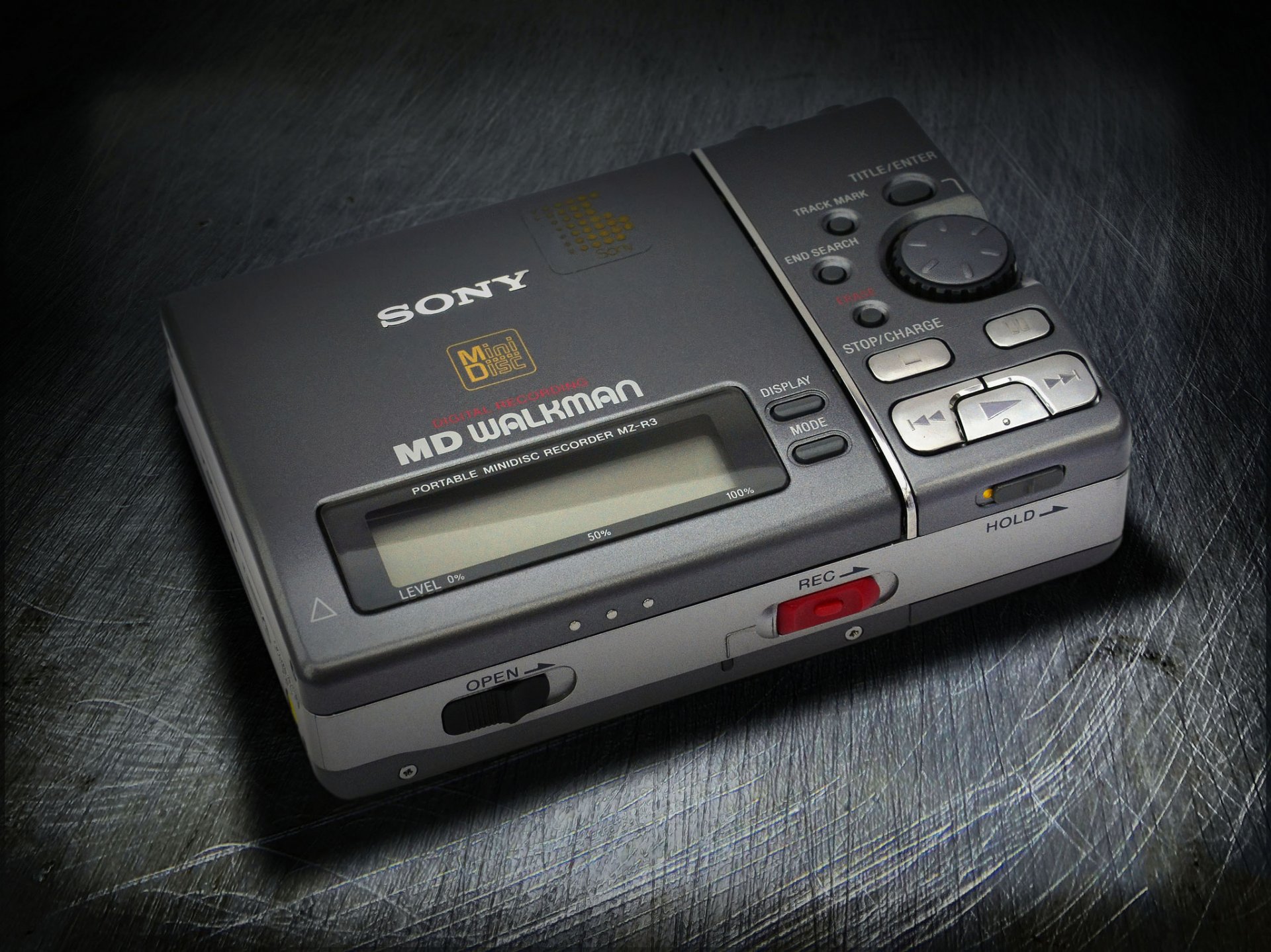 ony mz-r3 mini disc player recorder