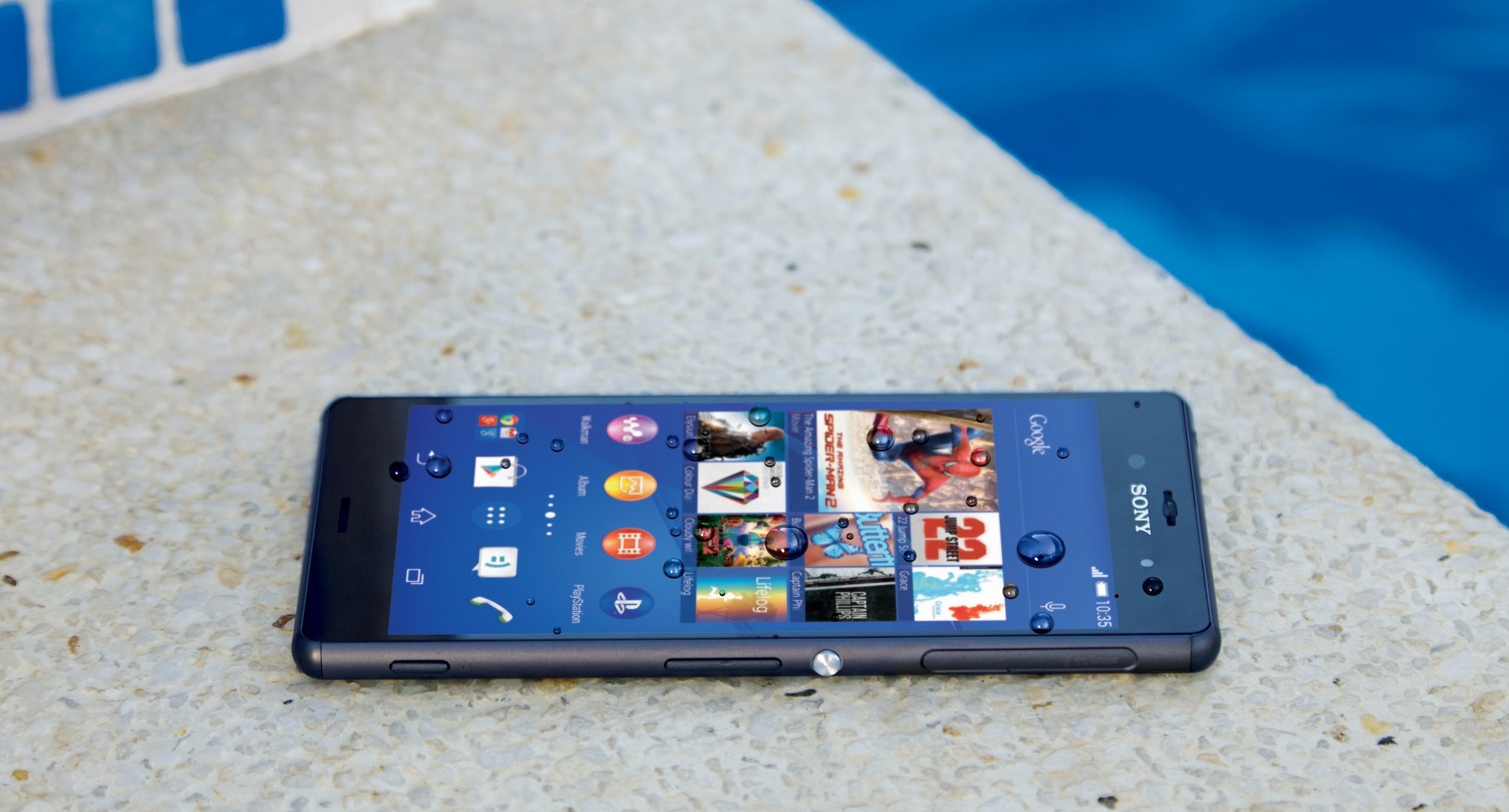 ony xperia z3 smartphone 2014 wasser tropfen