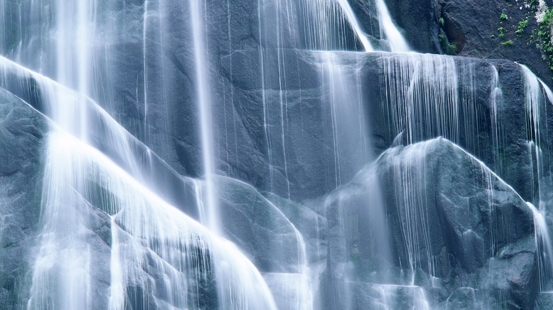 natural stairs stone waterfall