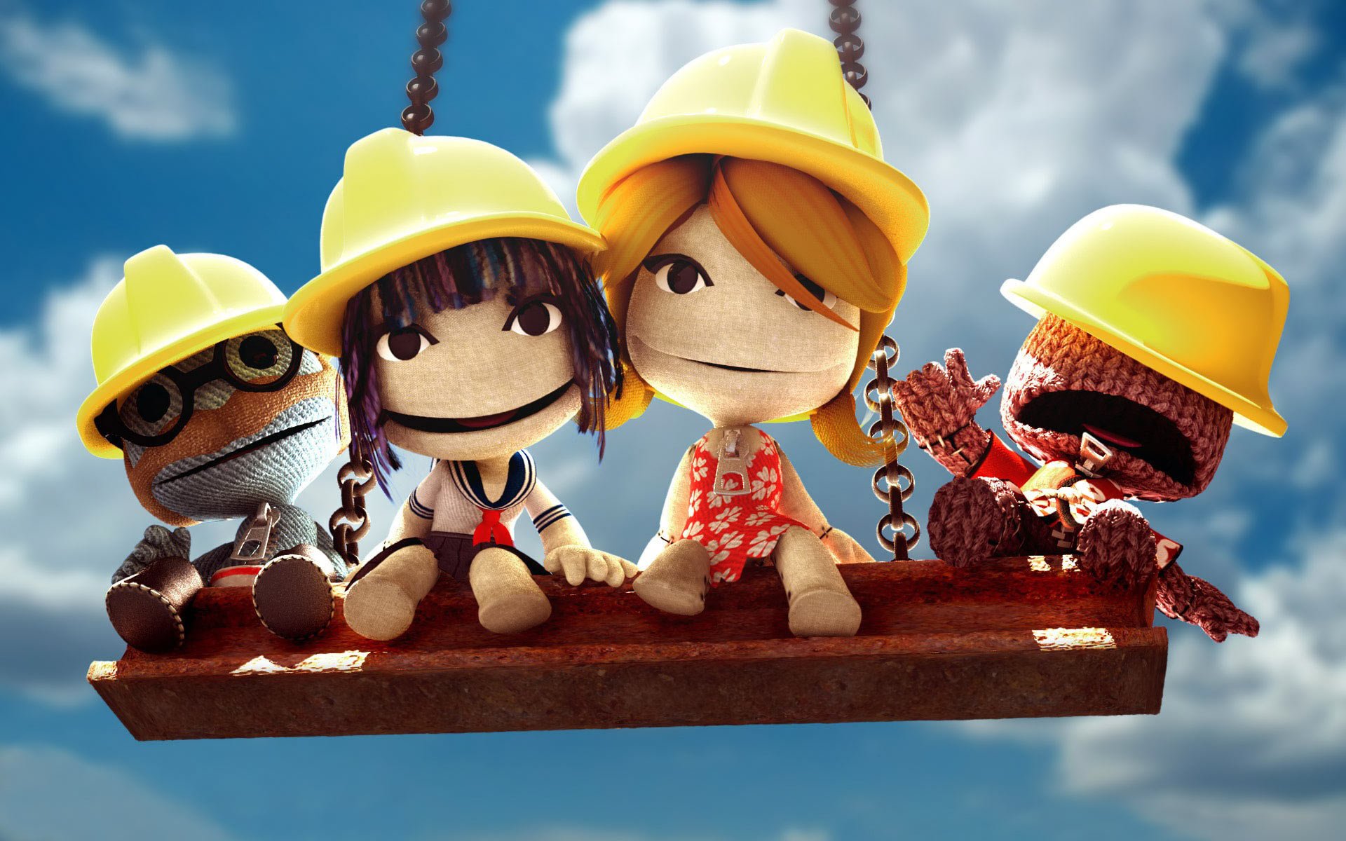 drive on the swing knitted characters drawings anime