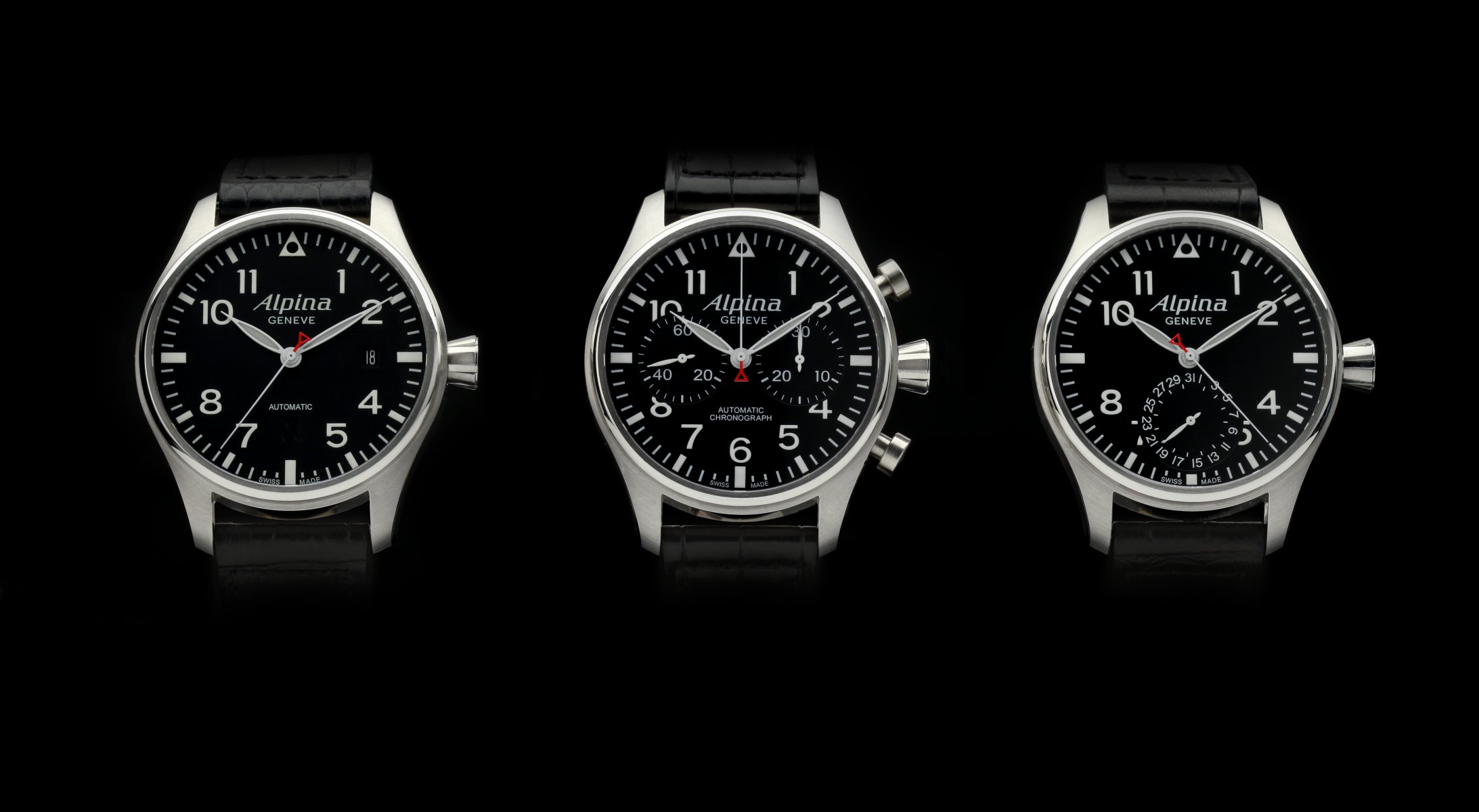 montre alpina startimer pilote trio