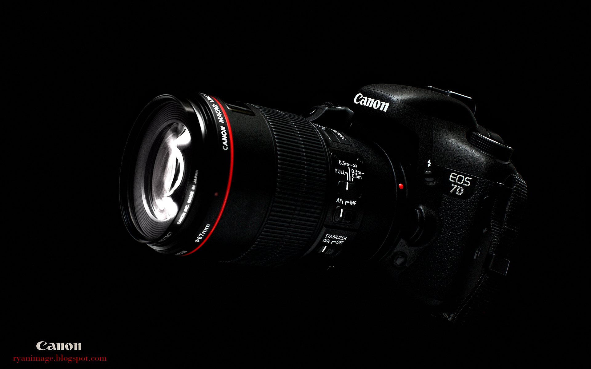 фотоаппарат canon eos 7d ef 100mm f2.8l макро гибрид обои черный фон