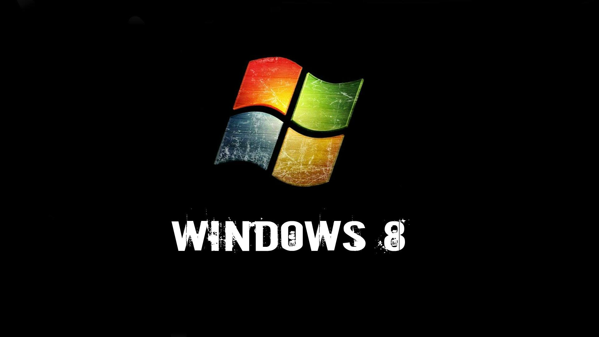 windows 8 black background window