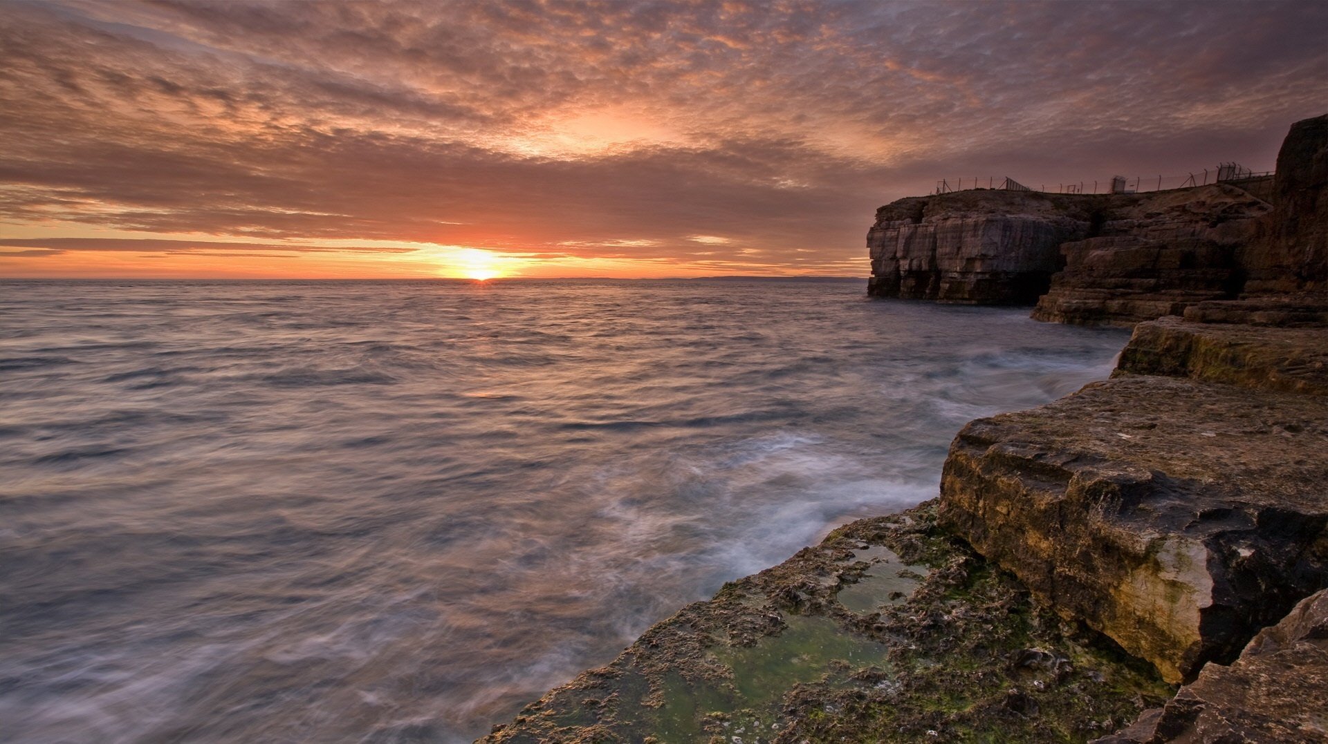 steintreppe wind meeresbrandung sonnenuntergang wasser himmel meer horizont abend wellen felsen