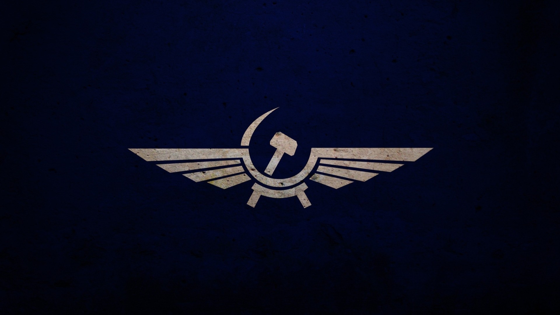 emblem mark the hammer and sickle aeroflot blue wing