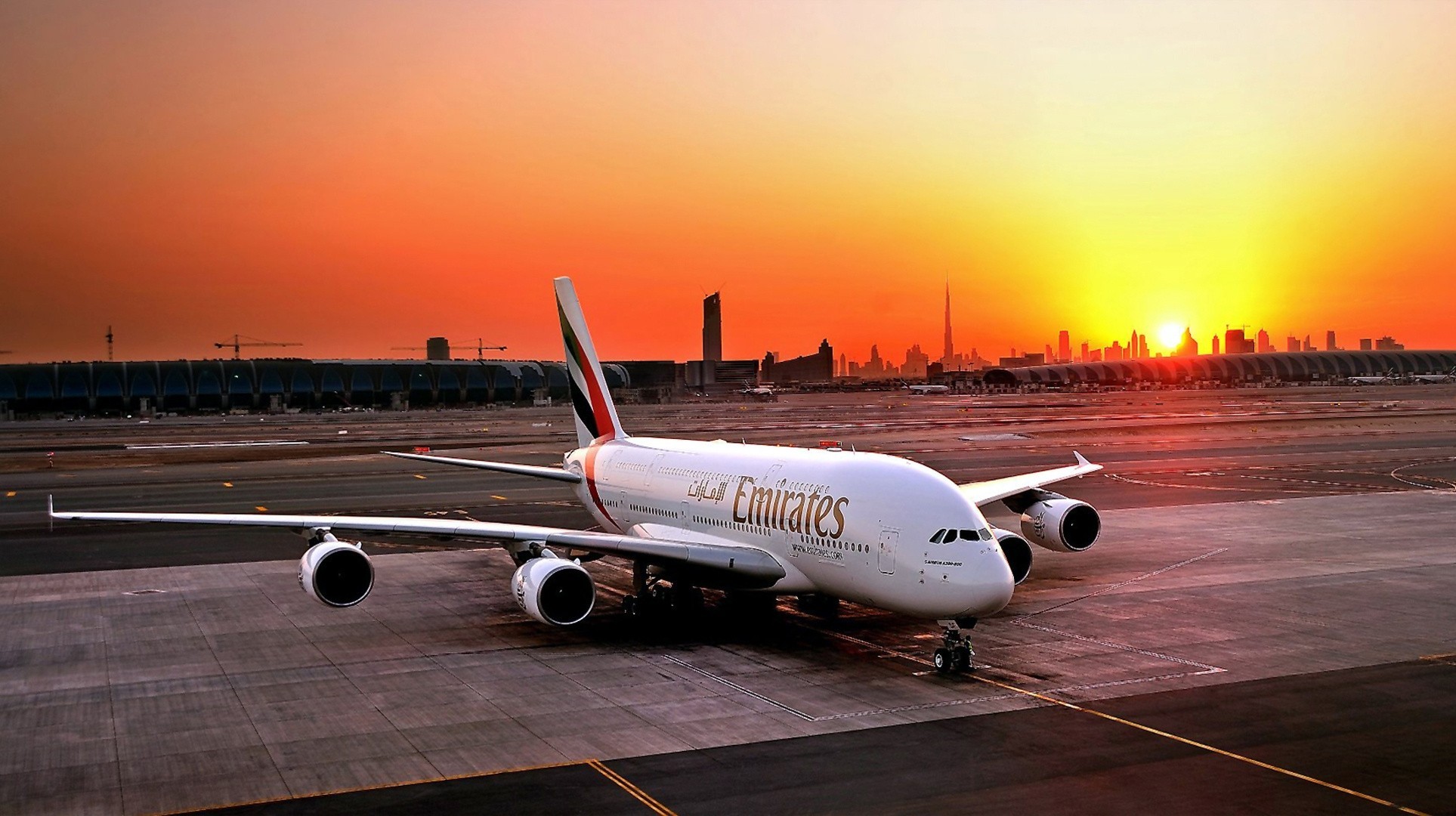 plane a380 airbus sunset