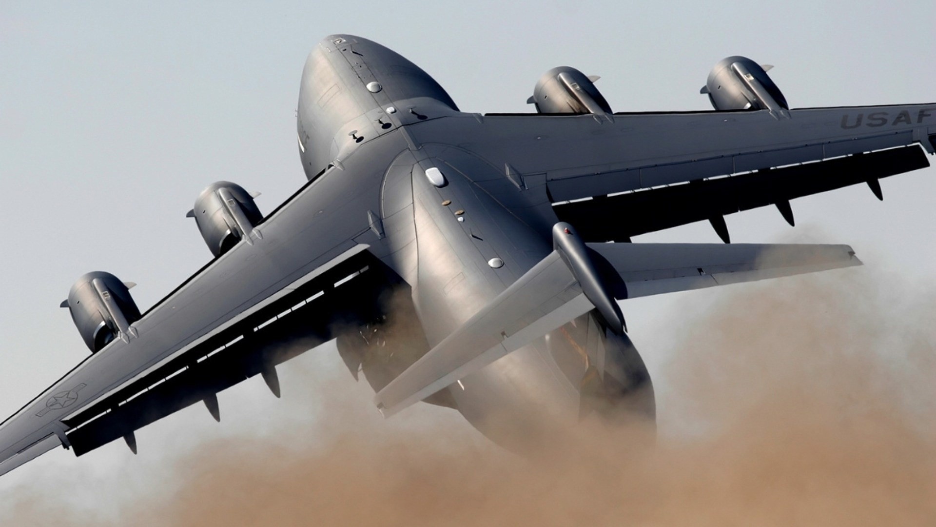 c-17 boeing samolot szary makro