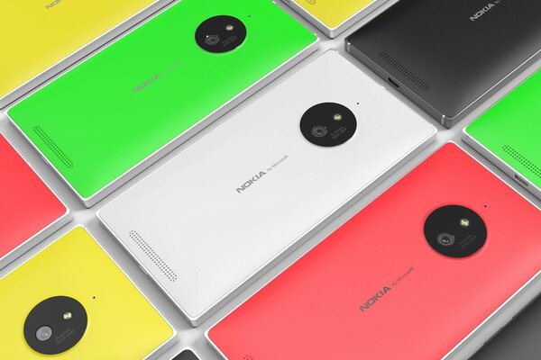 Разные цвета телефона Nokia Lumia