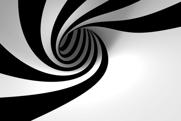 Espiral en blanco y negro