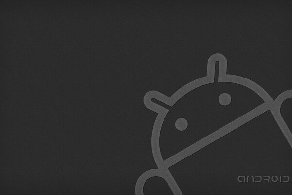 Android-Emblem auf dunklem Hintergrund