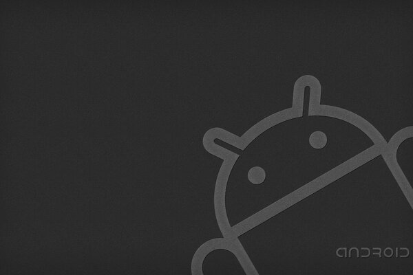 Emblema de Android sobre fondo oscuro