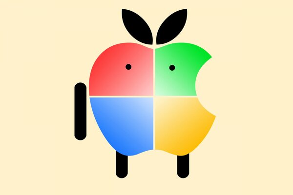 Das Logo der Marke appl ist mit Windows kombiniert