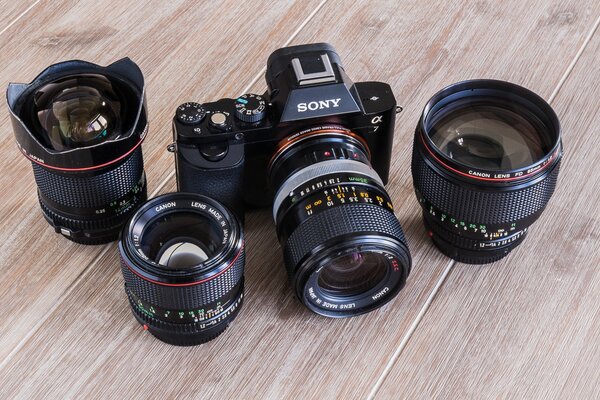 Sony camera and lenses for it