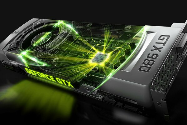 La carte graphique nvidia geforce gtx émet une lumière interne