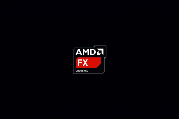 Fond d écran de bureau processeur AMD sur fond noir