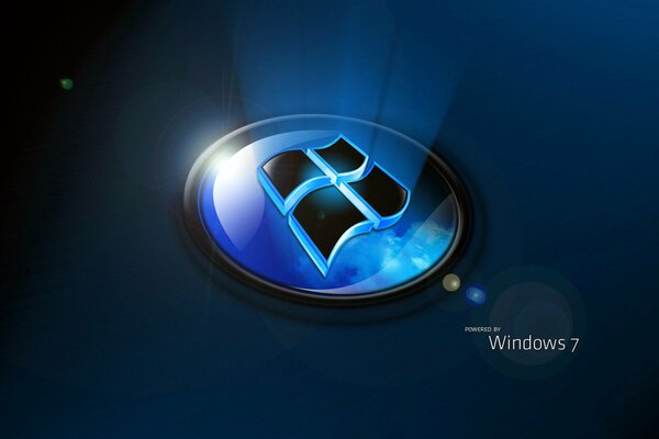 Fondo de pantalla clásico con el logotipo de windows 7