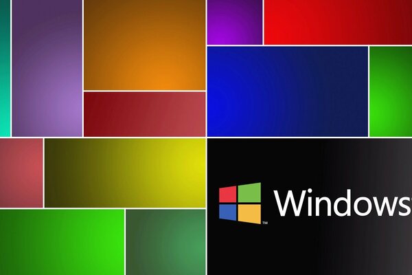 Logotipo del sistema operativo windows 8 sobre fondo negro