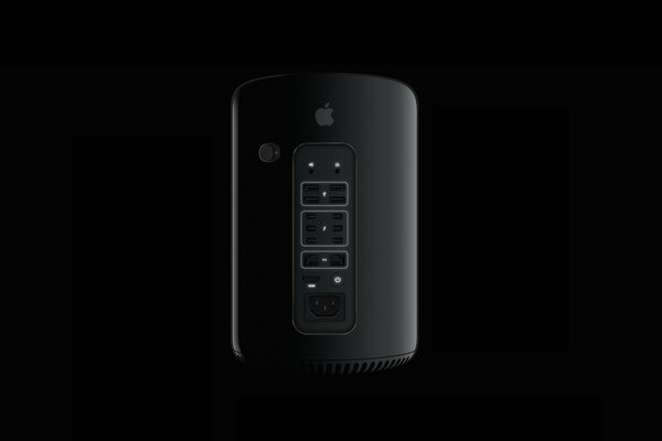 Iluminación de mac pro en negro