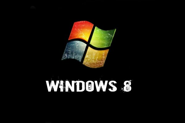 Логотип Windows. Логотип на чёрном фоне