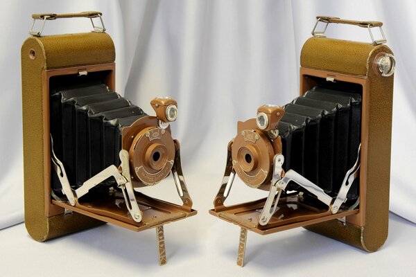 The very first cameras, a museum exhibit