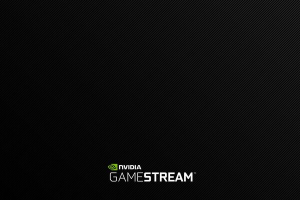 Logo nvidia gamestream su sfondo nero