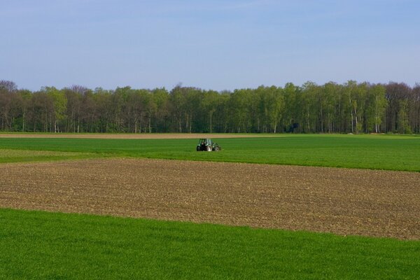 Travaux saisonniers dans les champs fertiles