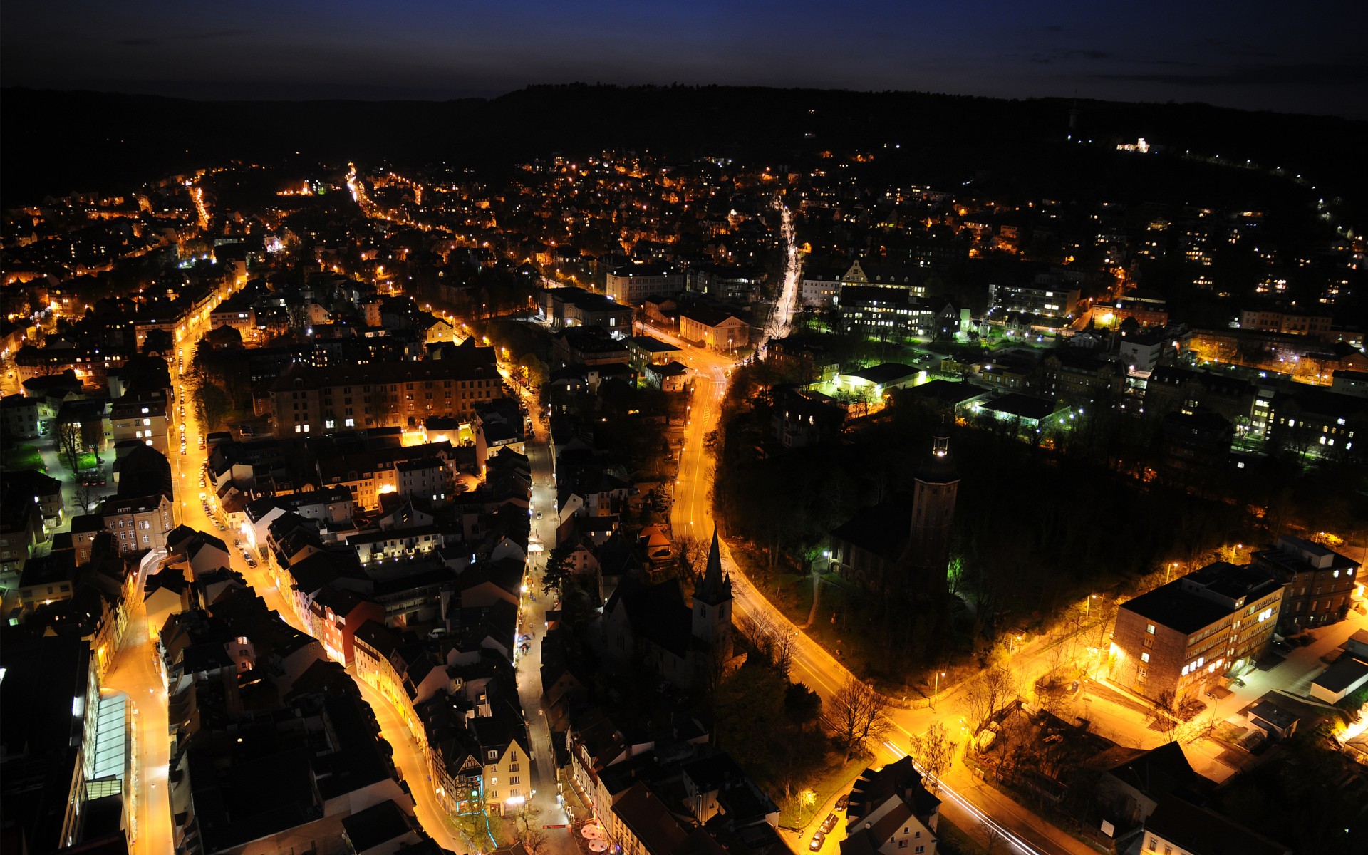 città notte luci