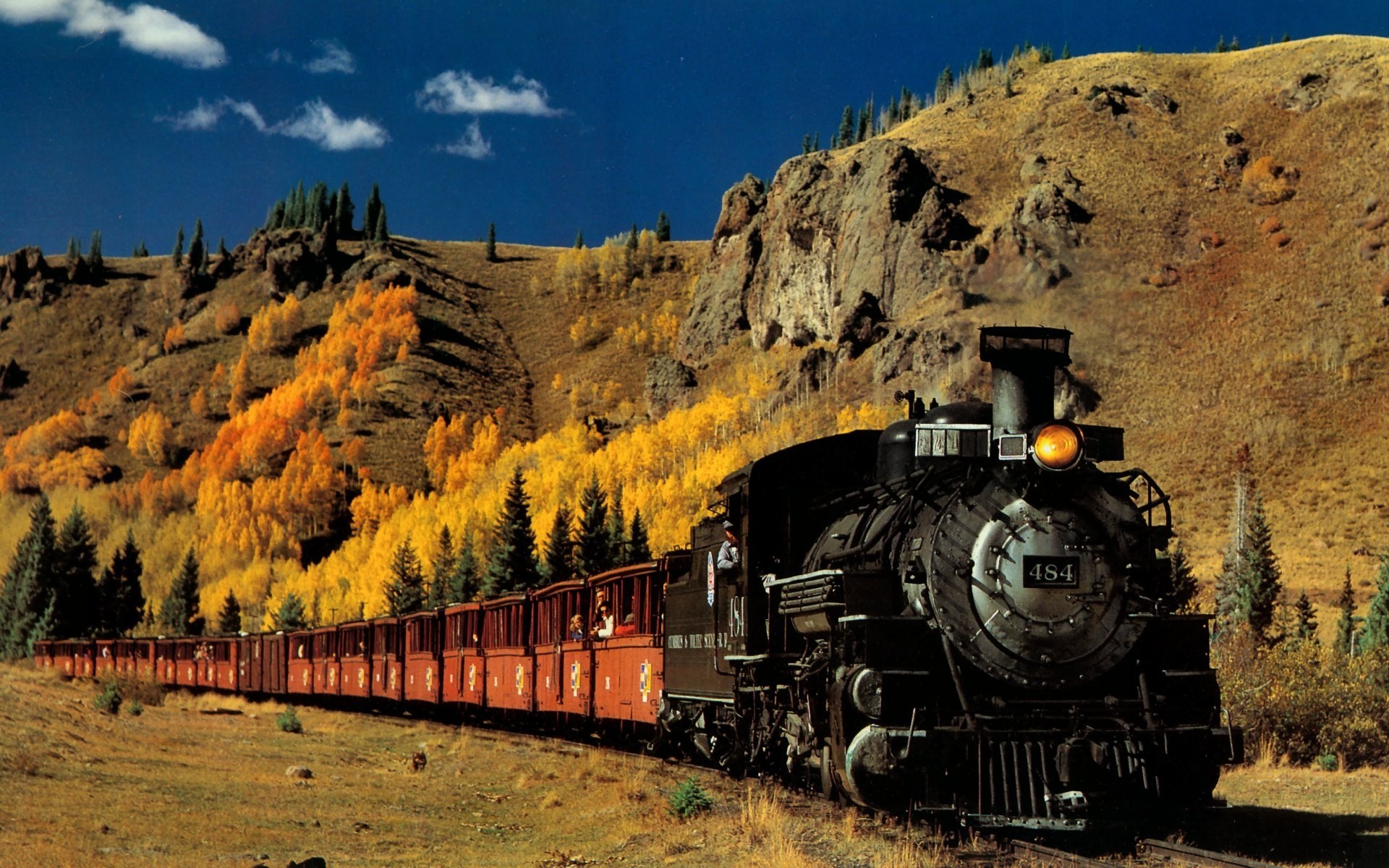 locomotive paysage chemin de fer