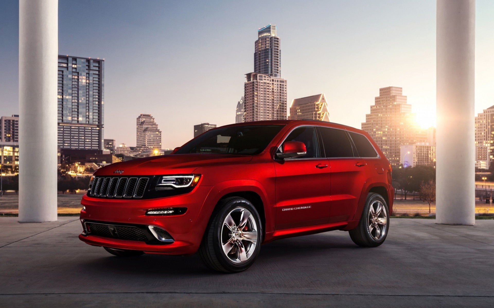 voiture jeep puissance rouge suv