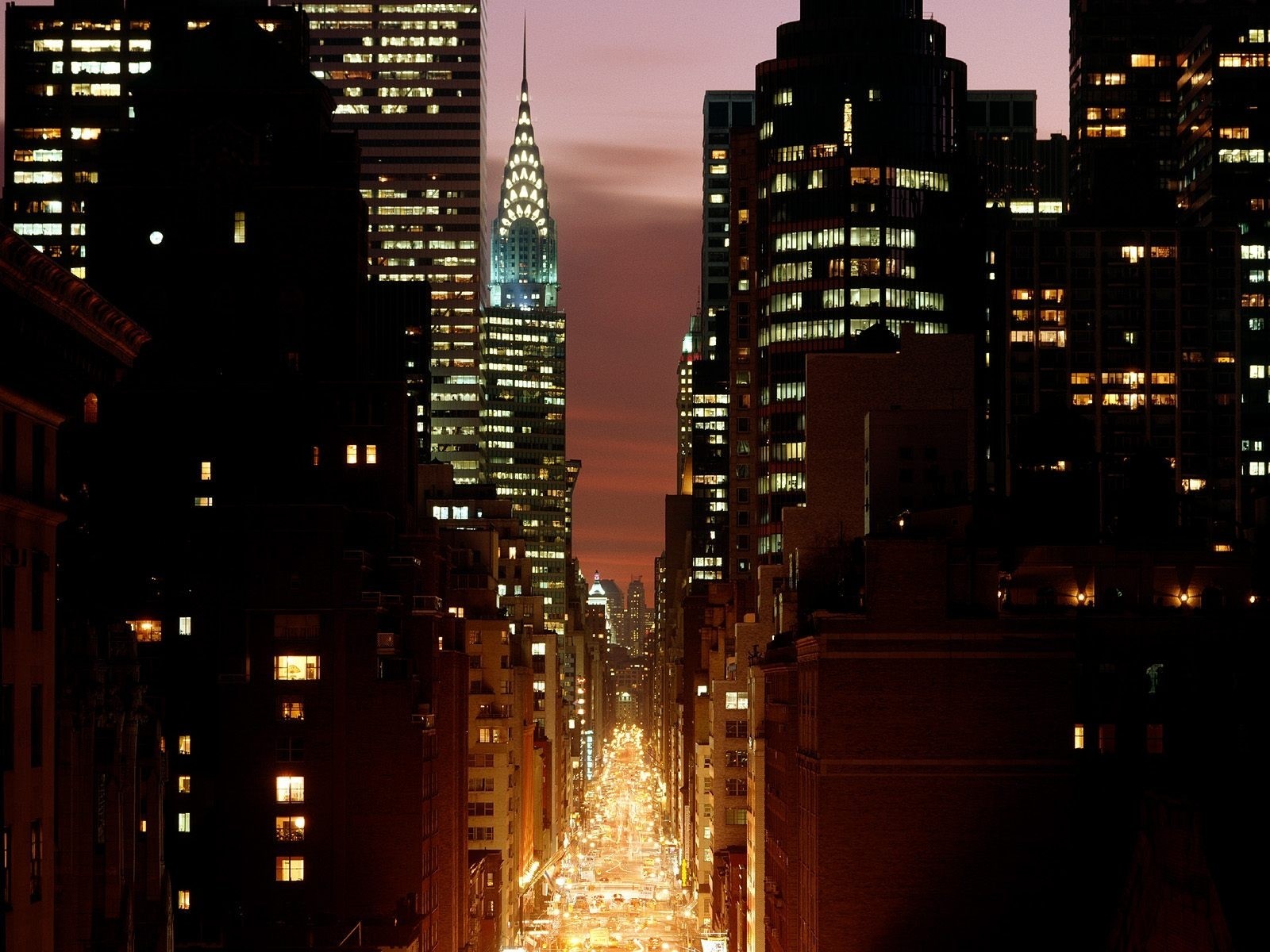 manhattan strada luci