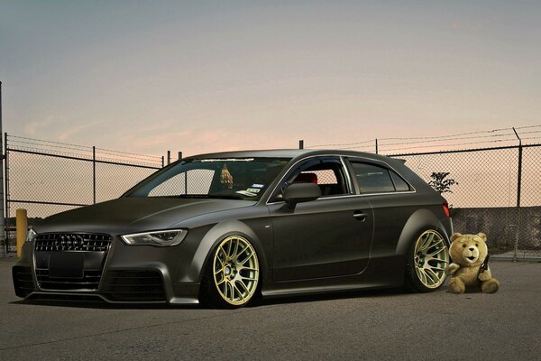 Schwarzer audi a3 virtuelles Tuning