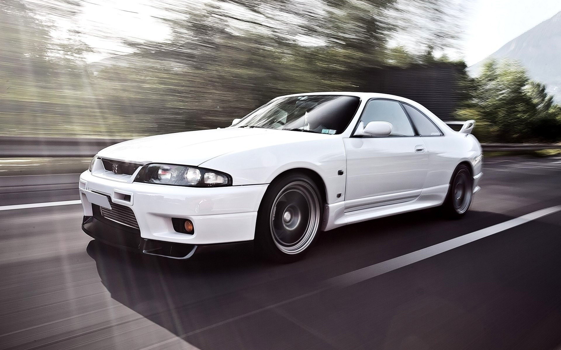 desktop speed vehicles white jdm nissan skyline r33 japan