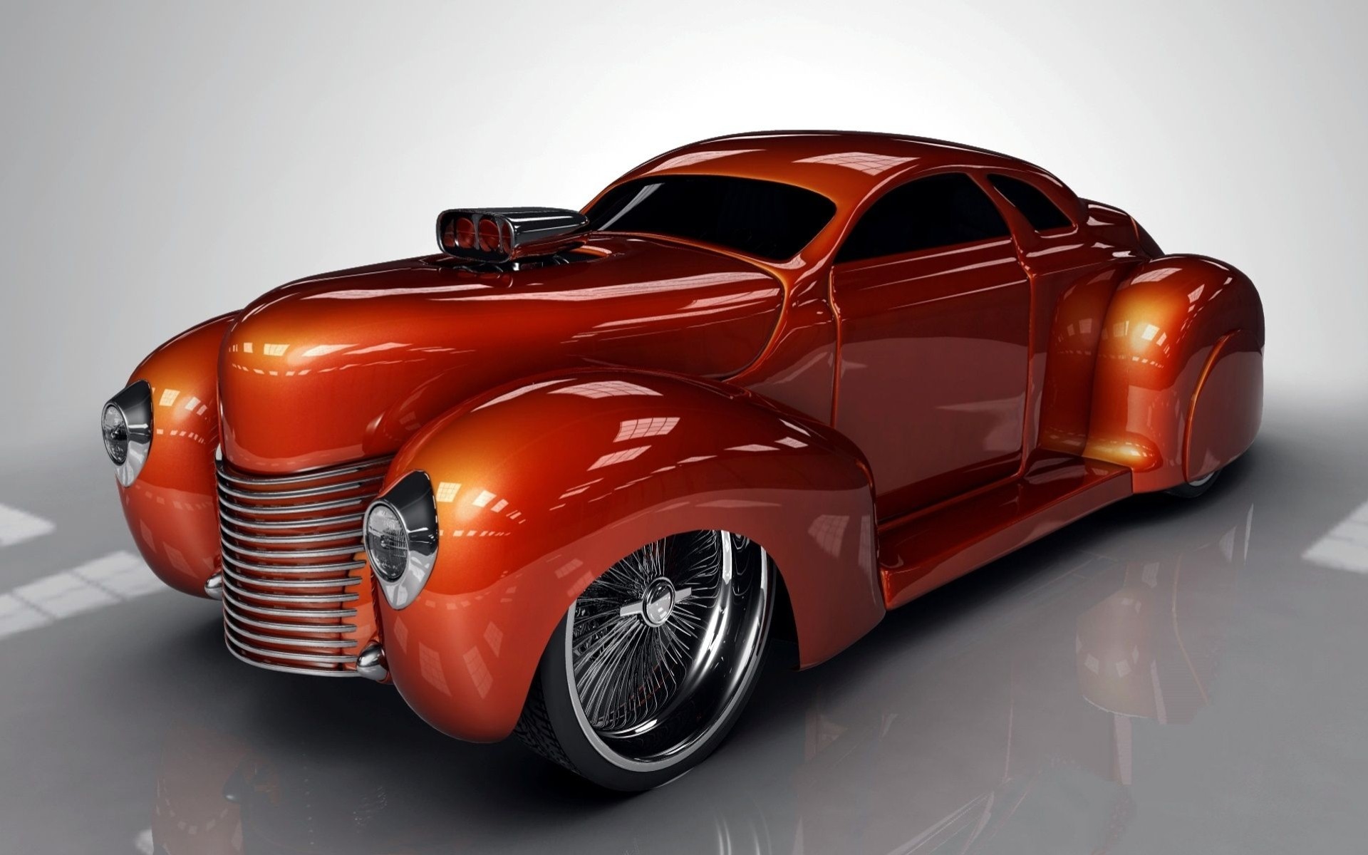 fresco divertente hot rod auto