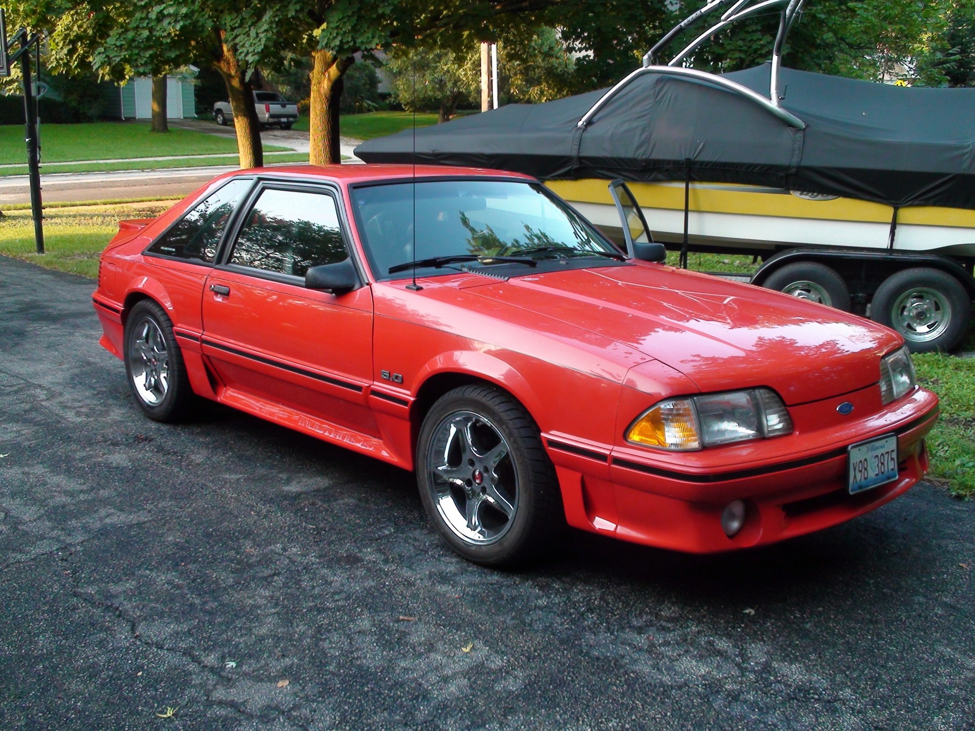 gt ford aventador mustang auto rosso volpe 1993 corsa sport