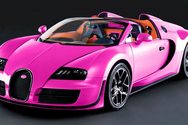 Pink hypercar convertible with a hint of vanilla