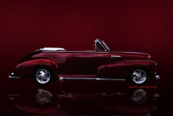 Oldtimer, rote Farbe