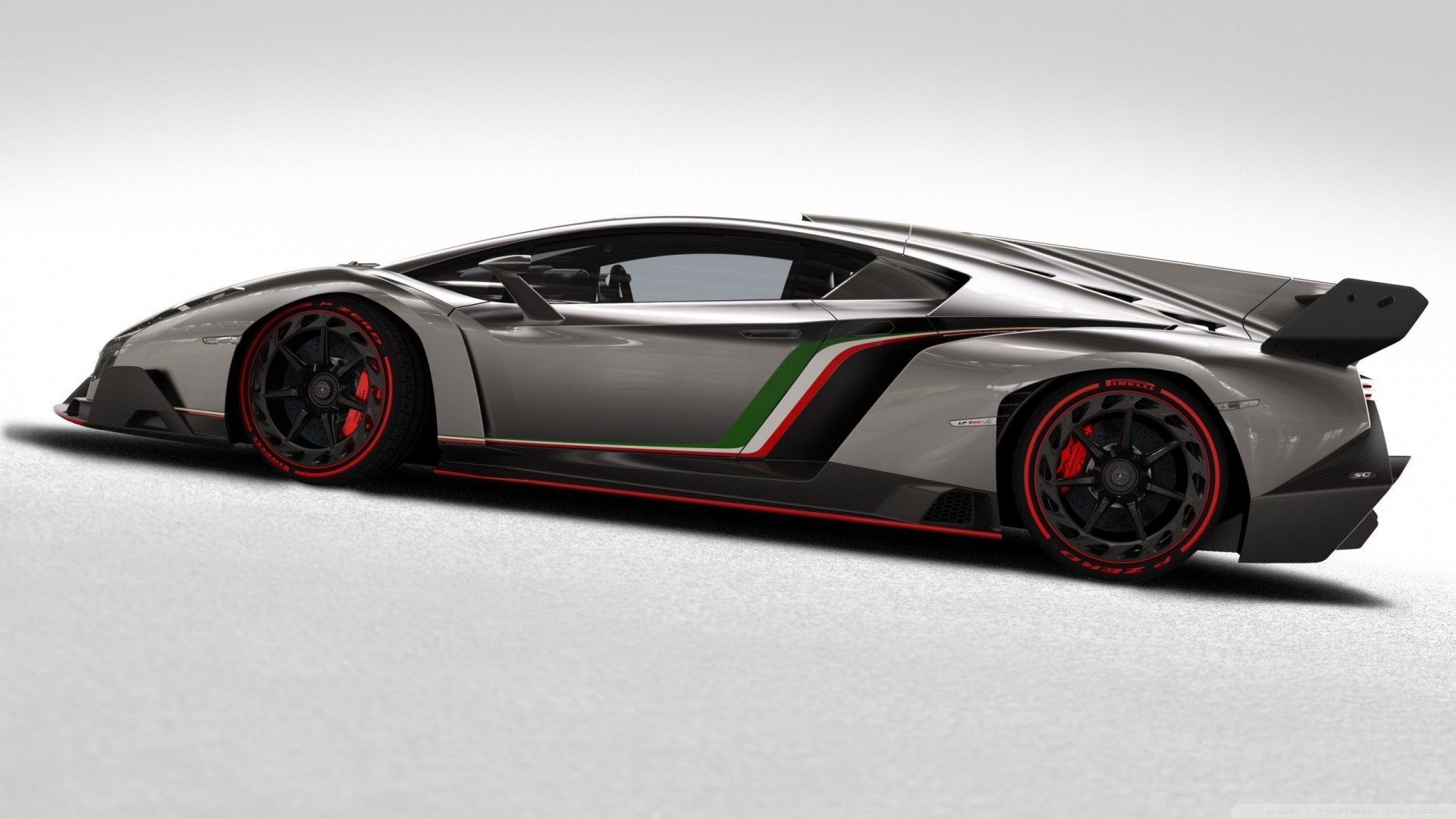 вид сторона veneno lamborghini 2013