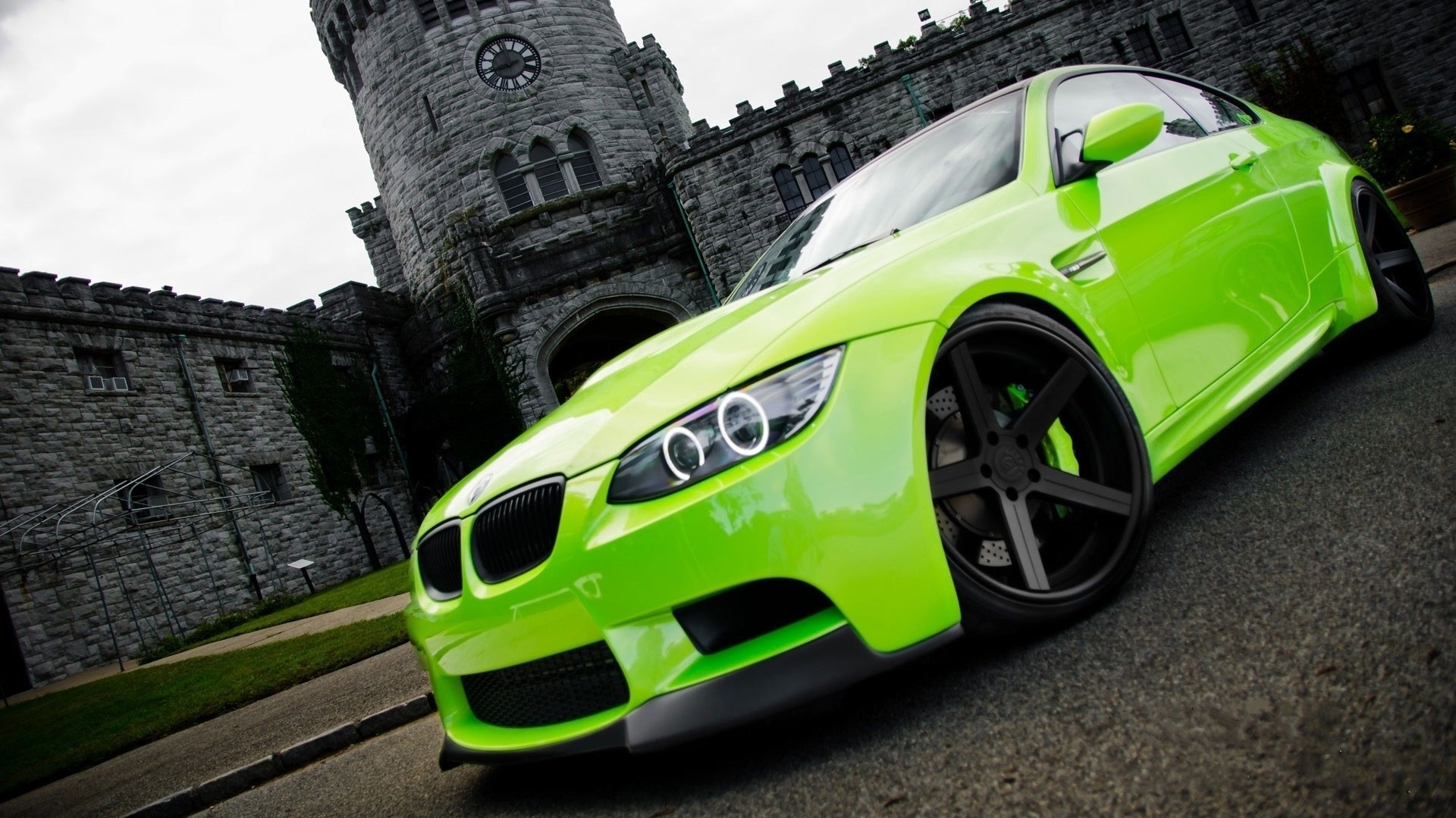 ports coupe bmw green coupe