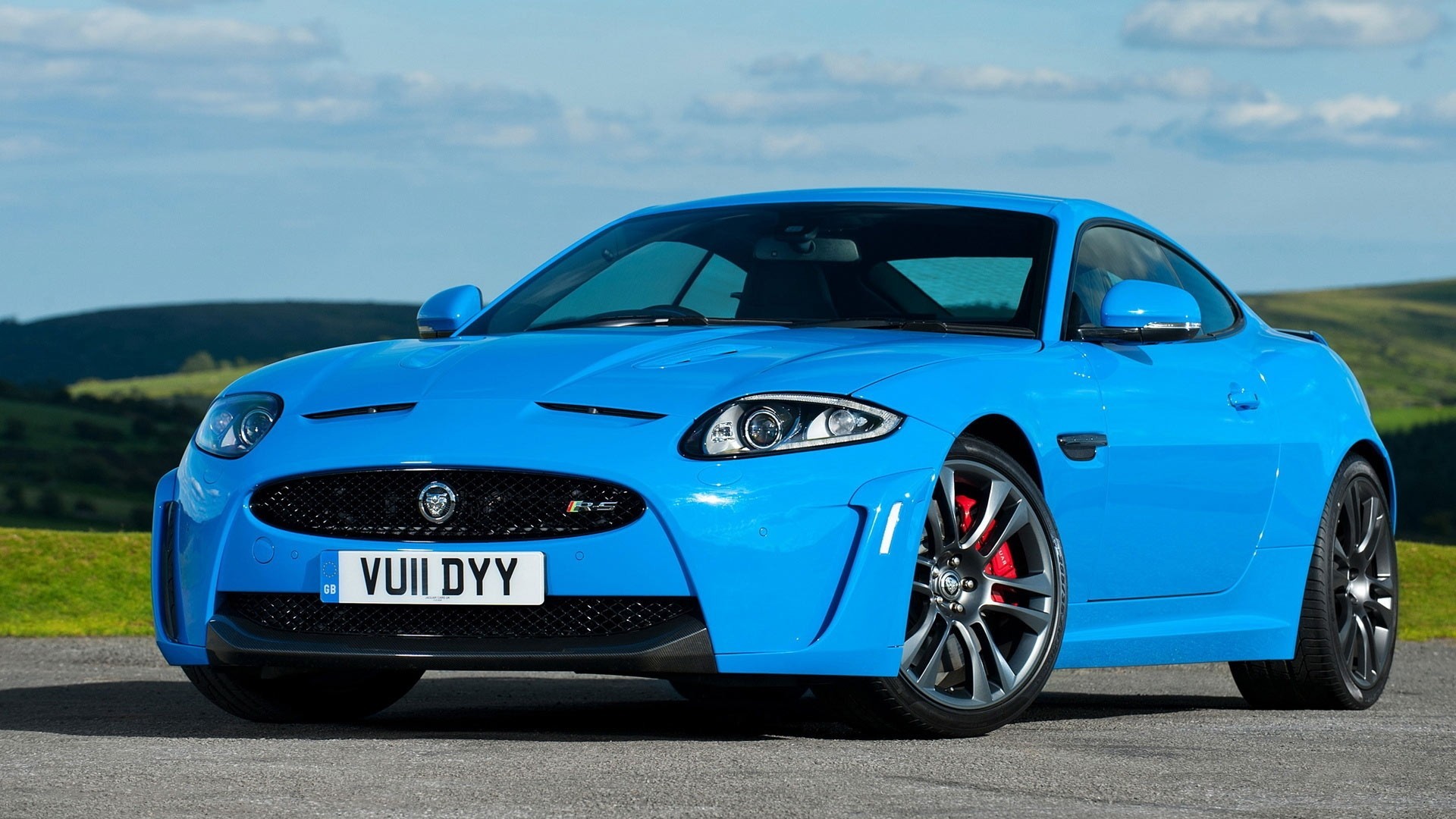 jaguar голубой jaguar xkr-s спортивное купе