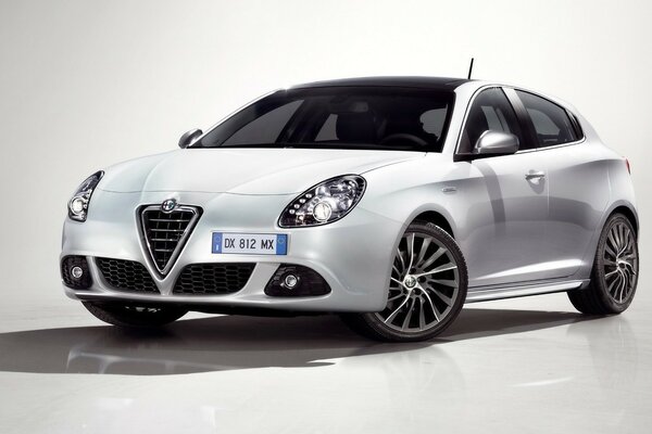 Brand new silver alfa Romeo