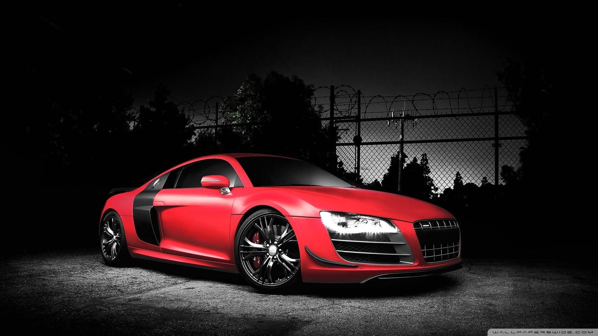 audi r8 gt noir foncé-