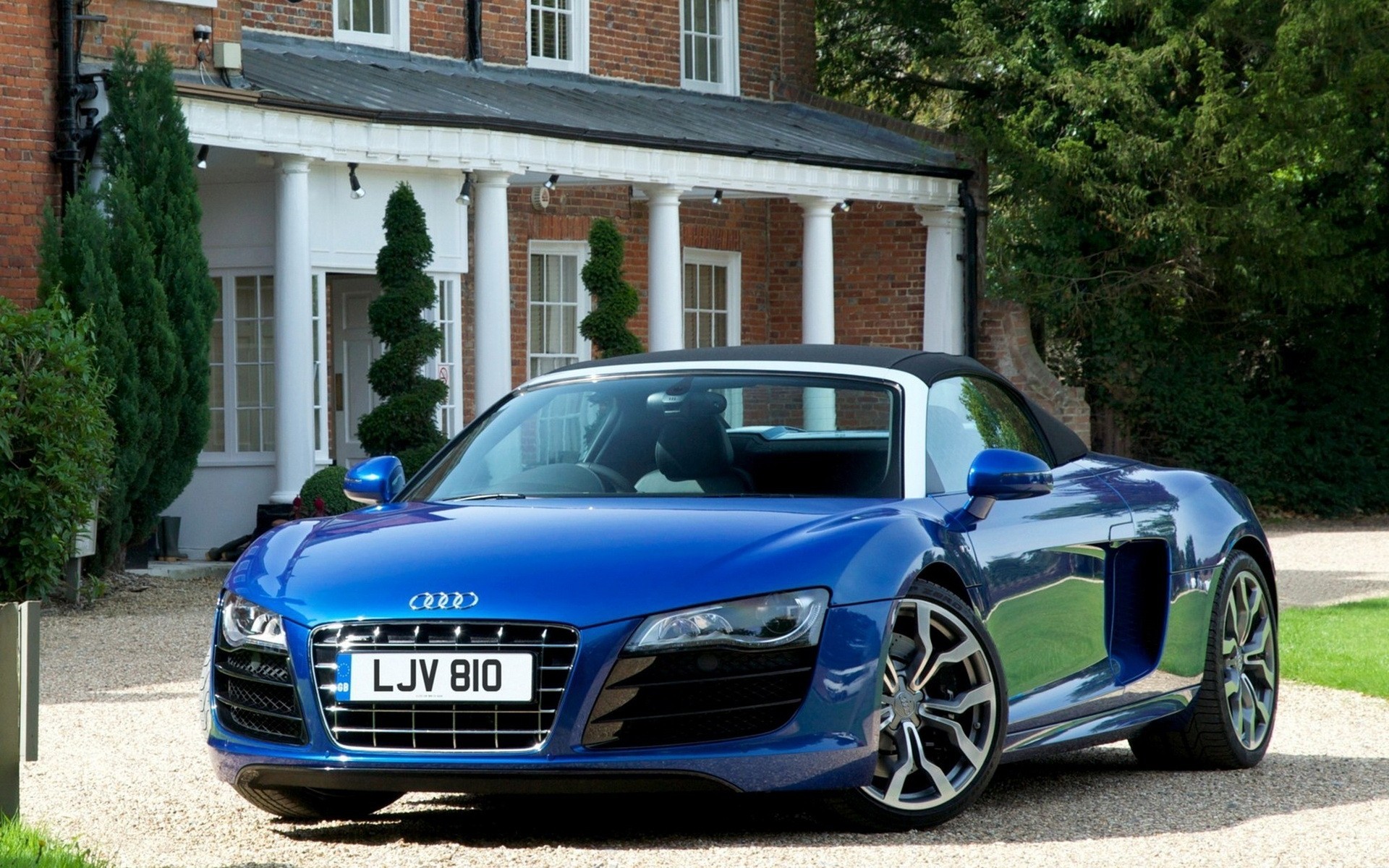 pyder auto audi r8 legno blu grigio