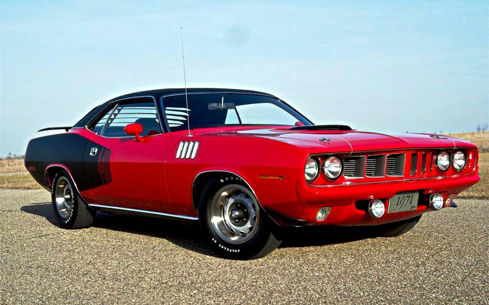 rouge plymouth cuda voitures