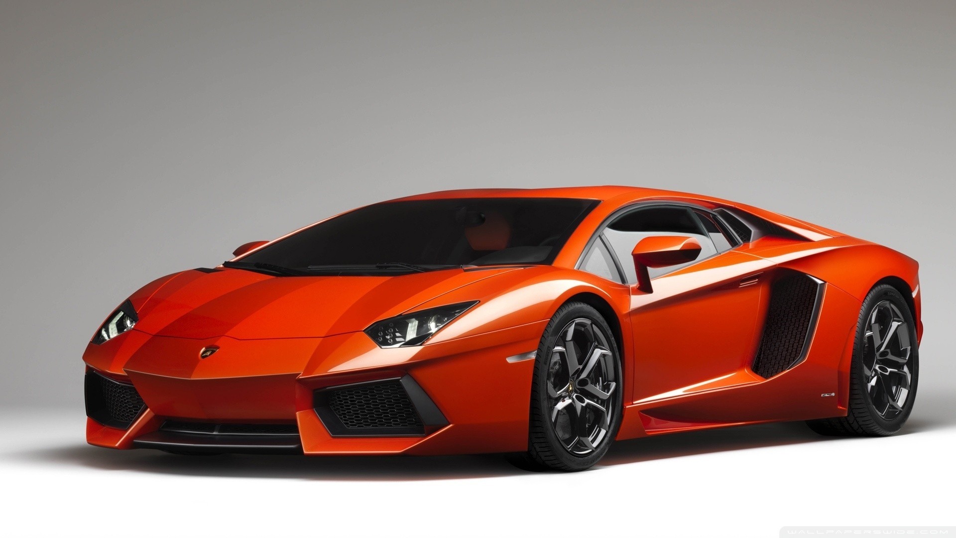 auto arancione supercar lamborghini aventador