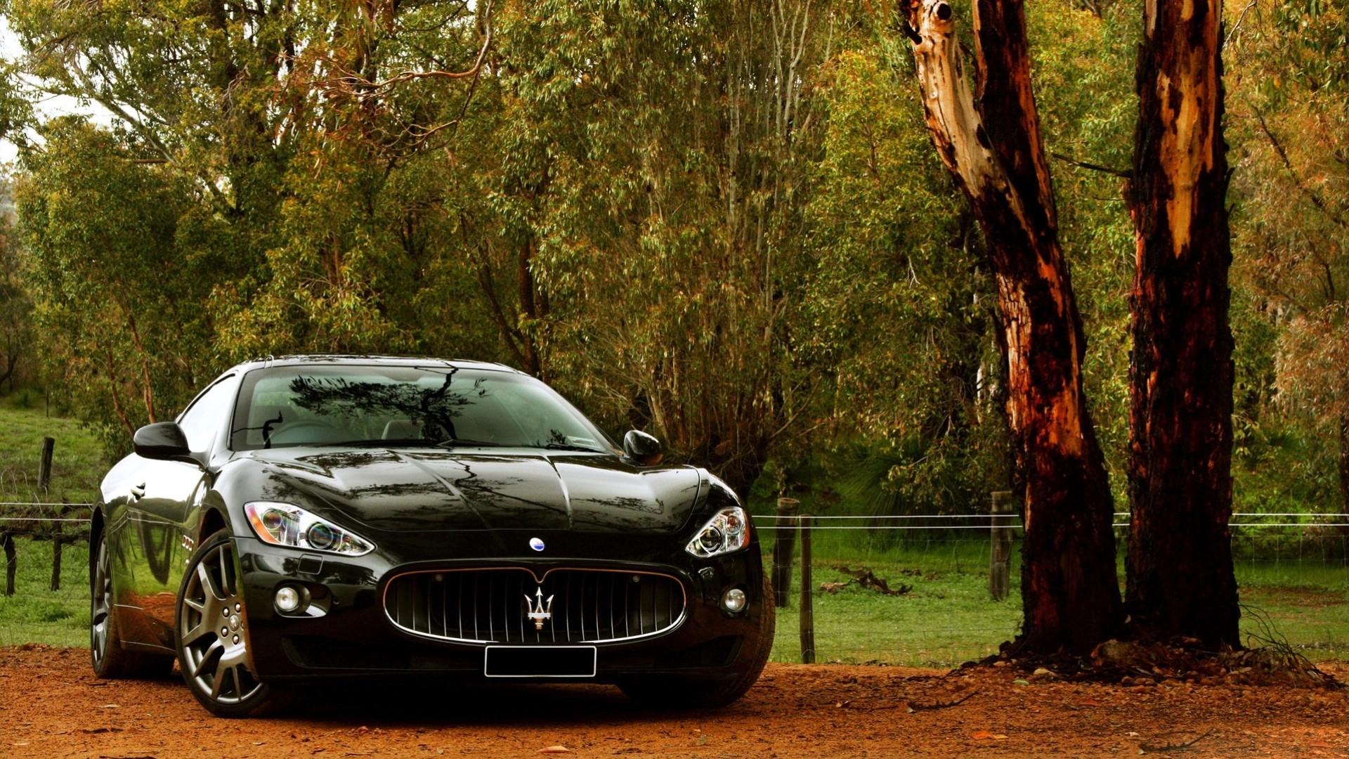 granturismo coupé maserati coche deportivo negro